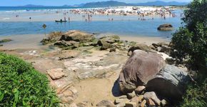 Como é acampar na praia da Guarda do Embaú, em SC