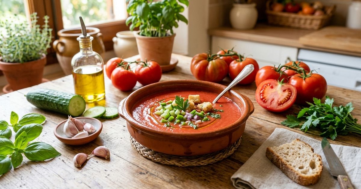 Os cozinheiros do ‘MasterChef’ concordam: “O gaspacho não deve conter creme de leite, mas sim 1 kg de tomates, 1 pepino e 50 ml de azeite.”