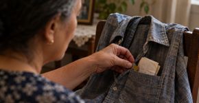 Mulher começa a encontrar moedas dentro dos bolsos das roupas do marido depois que ele morre, guarda cada uma por meses e decide usá las justamente na compra que os dois adiavam havia anos