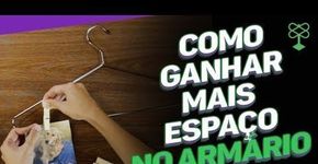 Como ganhar espaço no armário com cabide #CatracaLivreEntretenimento