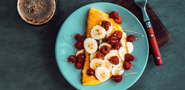 Omelete de banana mais que perfeito