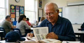 Aos 70 anos, motorista que deixou a escola para trabalhar na roça retomou os estudos para ler aos netos e assinar o próprio nome: integrou uma turma de alfabetização com 26 formandos na Ufes