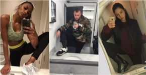 Foto com o pé na pia: a nova tendência entre os famosos