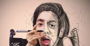 Artista prova que deficiência não é limite para criar pinturas