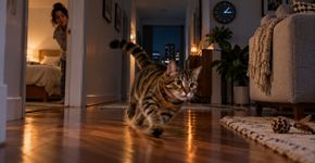 Por que seu gato corre pela casa durante a madrugada mesmo depois de brincar o dia inteiro?
