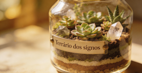Aprenda a criar um terrário que vibra com seu signo
