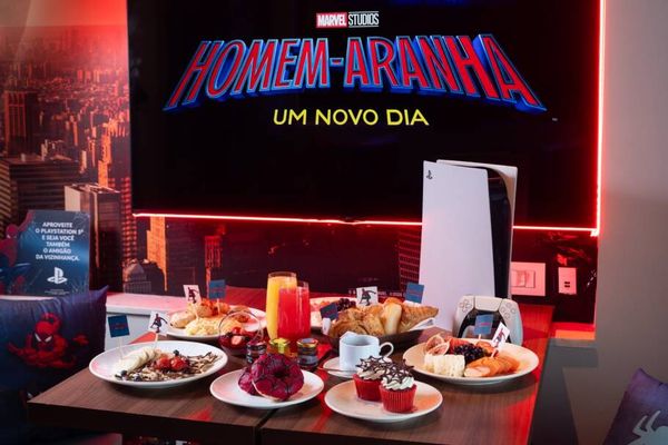 O café da manhã especial é servido no próprio quarto