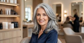 Como cortar os cabelos grisalhos para rejuvenescer o rosto após os 50 anos