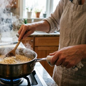 Featured mobile: Os chefs italianos concordam: “Para que o risoto fique perfeito, é preciso adicionar o vinho branco antes do primeiro caldo”