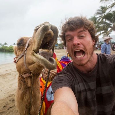 Fotógrafo tira selfies com animais