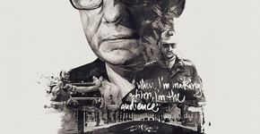 Alfred Hitchcock, David Lynch e Martin Scorsese em aquarela