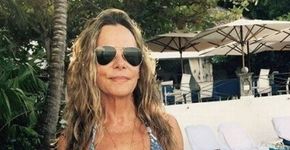Em viagem à Jamaica, Bruna Lombardi arrasa de biquíni aos 65 anos