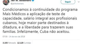 Disseminação de Fake News sobre médicos cubanos