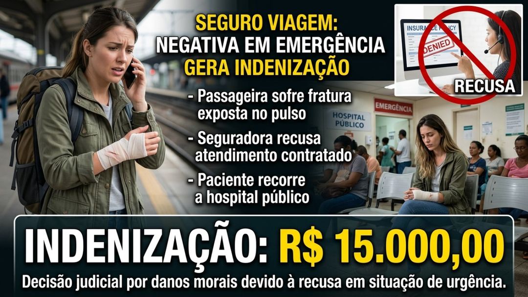 Despesas médicas pagas do próprio bolso devido à omissão do seguro viagem devem ser integralmente ressarcidas.