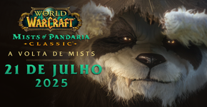 Mists of Pandaria Classic” chega em 21 de julho e promete levar jogadores de volta a um dos capítulos mais icônicos e espirituais do universo de World of Warcraft