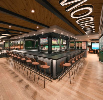 Interior do All-Stars Sports Bar