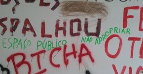Sala da UFSC é pichada com mensagem nazista