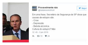 Secretário de Segurança afirma que crise econômica leva a estupro