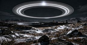 Como seria o céu se a gente pudesse ver os anéis de outros planetas daqui da Terra