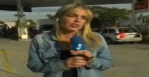 Repórter de Sonia Abrão é hostilizada em posto de gasolina