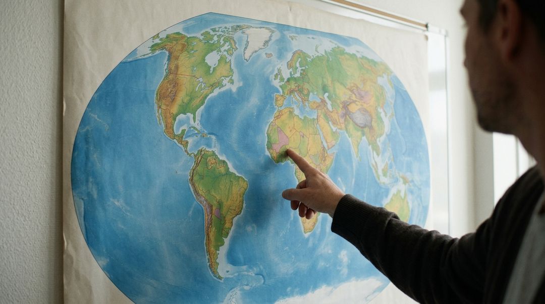 A tradicional projeção de Mercator distorce as dimensões dos continentes e infla as regiões polares.