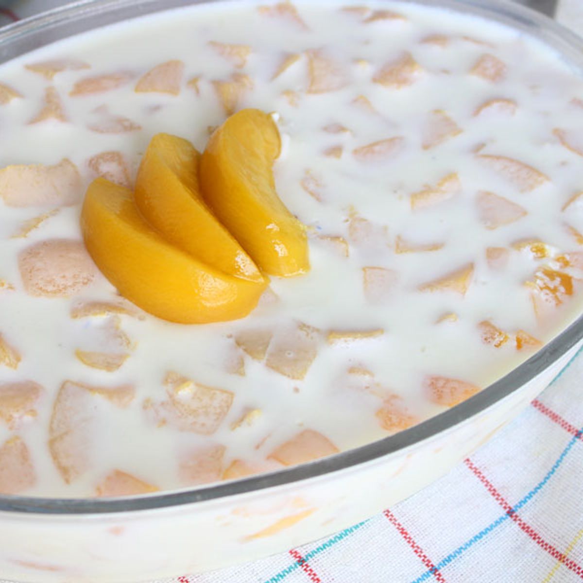 Gelado de pêssego delicioso; aprenda a receita