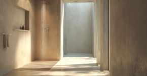 Nem cortinas nem divisórias de chuveiro: A tendência de decoração que está ganhando força nos banheiros modernos