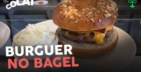 Você já comeu um sanduíche no típico bagel de NY?  #Colaí #CatracaLivre
