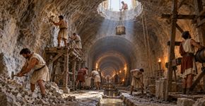 Há 2.000 anos, os romanos construíram um túnel de seis quilômetros para fazer desaparecer um lago: levaram onze anos