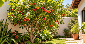 A árvore compacta que cabe em quintais menores, produz flores perfumadas e ainda oferece frutos sem formar uma copa enorme sobre a casa