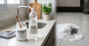 Desentupa a pia do banheiro sem usar produtos químicos, um método simples que funciona com duas coisas da sua cozinha