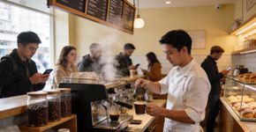 Quantos cafezinhos uma lanchonete pequena precisa vender pra pagar o salário do mês