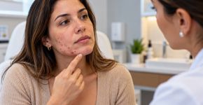 A acne que surge depois dos 25 anos pode não estar ligada apenas ao chocolate, mas também a alterações hormonais e resistência à insulina que favorecem a produção de sebo
