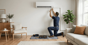 O preço médio pra instalar ar condicionado split sem precisar quebrar a parede