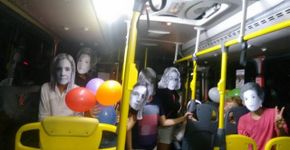 Vídeo: uma festa surpresa no busão com direito a vilãs de novelas