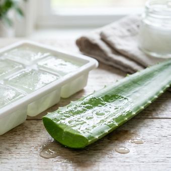 Featured mobile: O truque do gel de babosa congelado que está revolucionando os cuidados com a pele e ajuda no efeito glow instantâneo com redução do inchaço matinal