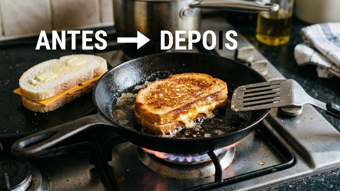 Escolher um pão de estrutura firme e ralar o queijo manualmente preservam a estabilidade e a qualidade do lanche caseiro.