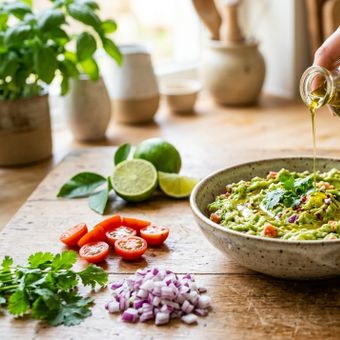 Featured mobile: Os mexicanos concordam: “Para deixar o guacamole mais cremoso e com sabor equilibrado, o segredo é adicionar um fio de azeite de oliva.”