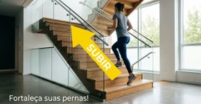 Especialistas já afirmaram: subir escadas por 10 minutos ao dia, diariamente, equivale a fazer 3 treinos de musculação por semana para as pernas
