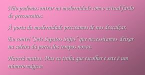 Sapato Sujo na Soleira da Porta