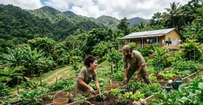 Voluntários procuram moradia gratuita em uma fazenda em Porto Rico: todas as refeições são fornecidas e exigem apenas 20 horas de trabalho por semana.