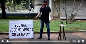 Jovem faz experimento contra mortes de LGBTs e se surpreende