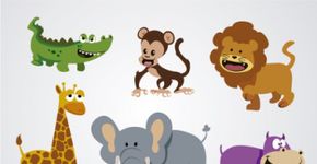 Os animais animados!