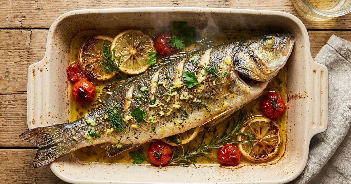 Os chefs concordam: “O peixe assado não é temperado apenas com sal e limão, mas sim com manteiga de ervas, gengibre ralado e azeite infusionado.”
