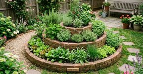 Como fazer uma horta em espiral para cultivar ervas, hortaliças e legumes em pouco espaço