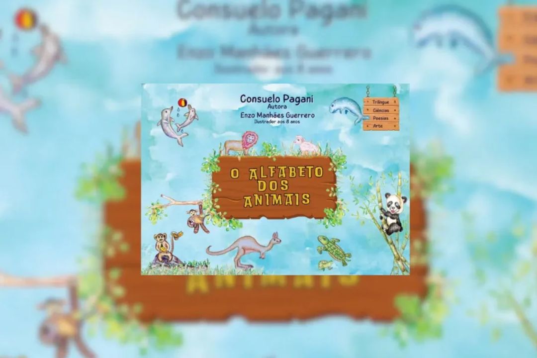 “O alfabeto dos animais” apresenta o reino animal de A a Z em português, inglês e espanhol (Imagem: Reprodução digital | Consuelo Pagani)