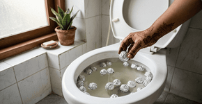 Truque com papel alumínio que mantém o vaso sanitário brilhando todos os dias