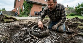 Homem começou a cavar o quintal para fazer uma nova varanda e encontrou 18,5 quilos de prata viking enterrados há mais de mil anos