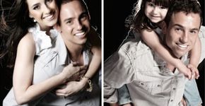 Pai e filha recriam fotos para lembrar de mãe que morreu