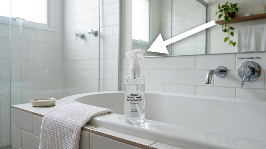 O uso de água aquecida e ácido cítrico dissolve incrustações minerais difíceis sem danificar o acabamento.